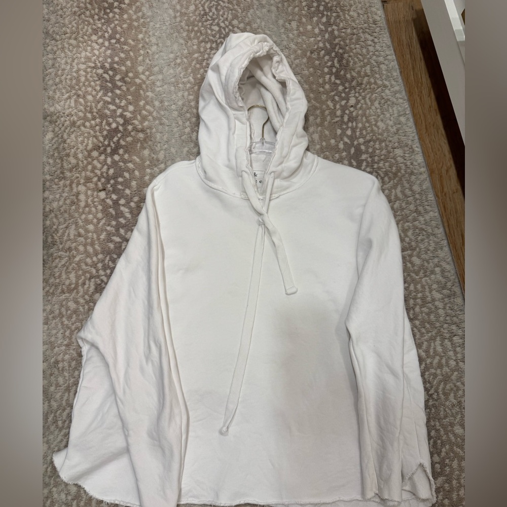 Frank & Eileen white terry Hoodie Sweater